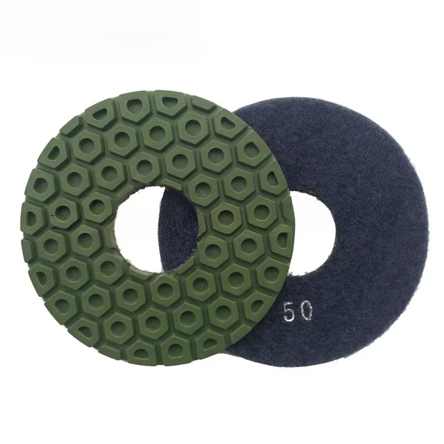 D125mm Granite Marble Stone Floor Diamond Grinding Abrasive Pad 5mm Thickness OEM Customizable