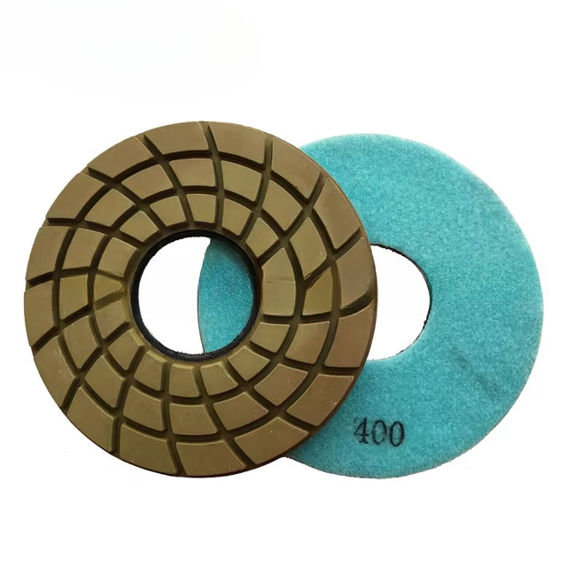 7-Inch Wet Polishing System with Diamond Buffing Pads for Polishing Granite Marble Stone Flooring 5.5mm Thickness