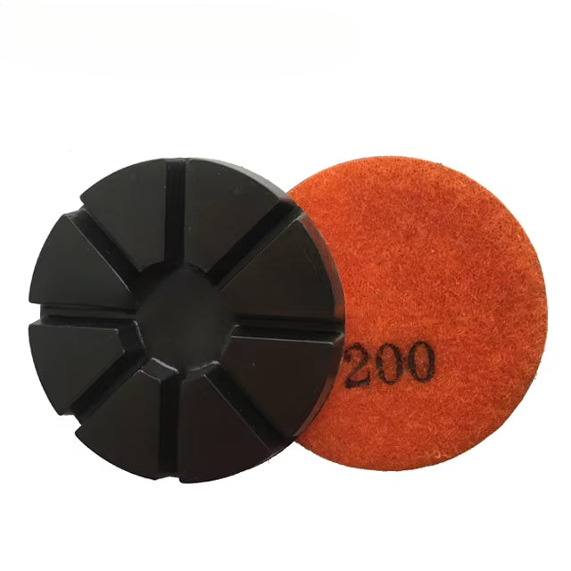 3\" Diamond Copper Bond Polishing Pads with Hook and Loop Backing OEM Customizable for Concrete and Terrazzo Floor
