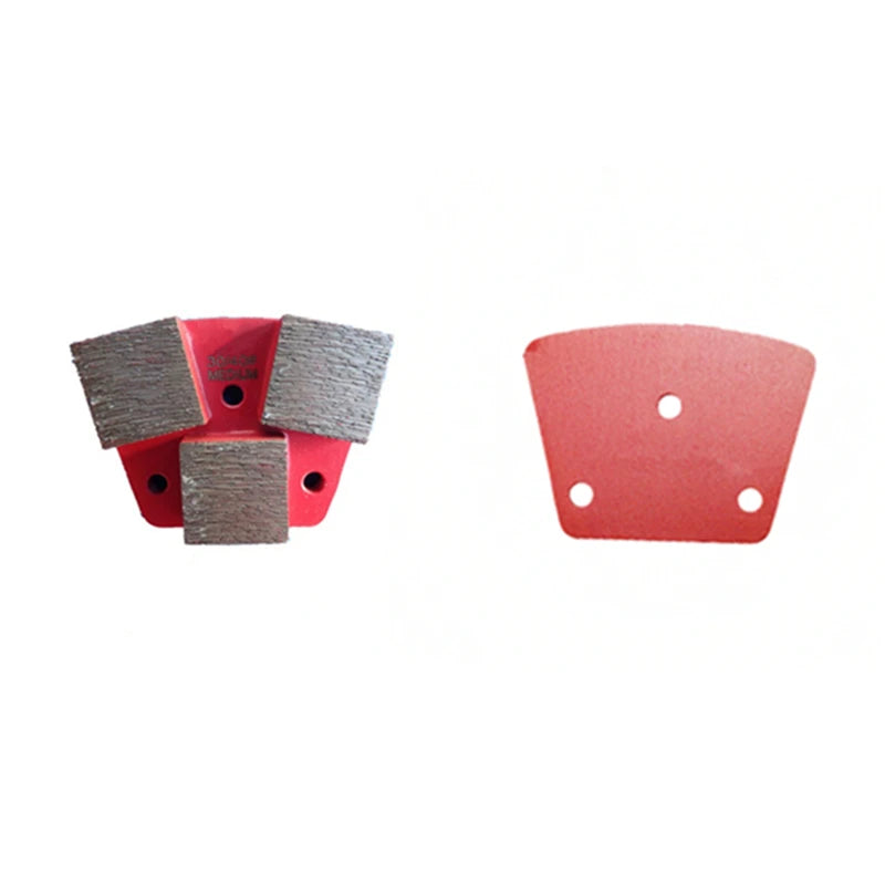 High Quality Diamond Grinding Block Trapezoid Concrete Polishing Pads With Three Square Segments 9PCS Free Shipping