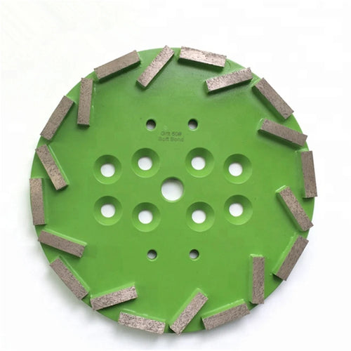 3PCS Diamond Abrasive Grinding Disc - 10 Inch Plate Polishing Pads with 20 Segments for Concrete and Terrazzo Floor