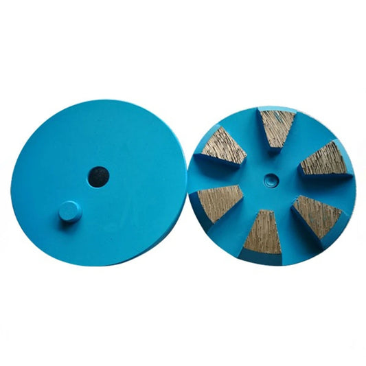 Floor Grinding Plates D83mm 3 Inch Diamond Grinding Disc with Six Segments Single/Double Post Metal Concrete Polishing Pads 9PCS