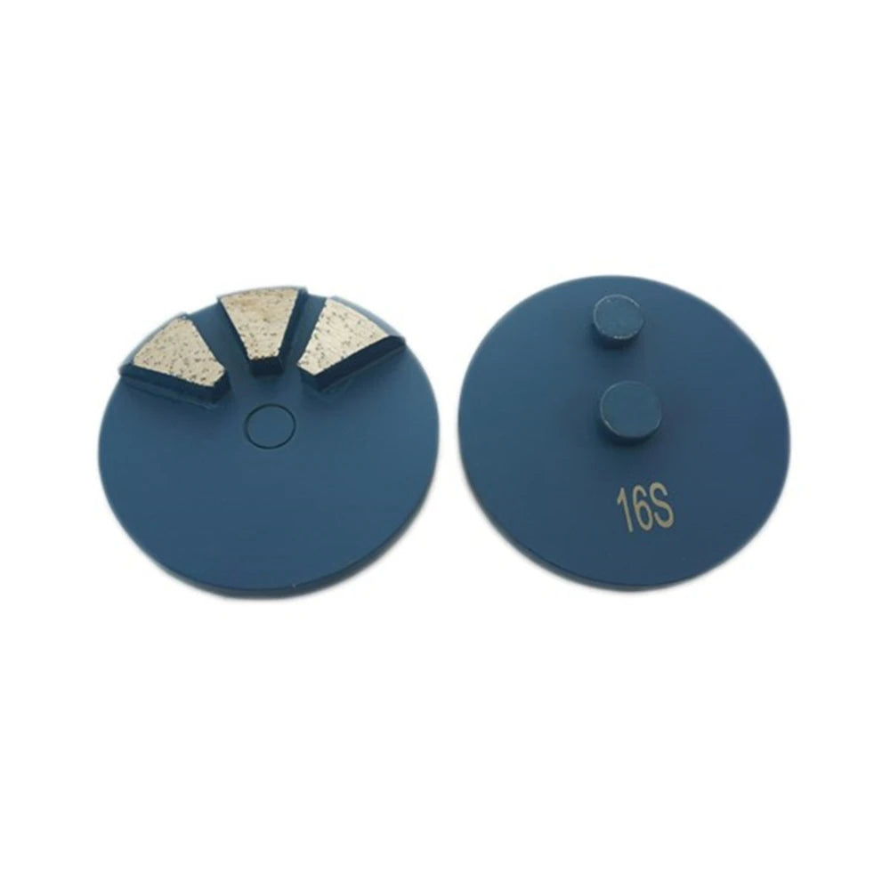 9PCS Two Pins STI Concrete Grinding Disc 3 Inch Diamond Floor Wheel Metal Bond Polishing Pads With Three Segments