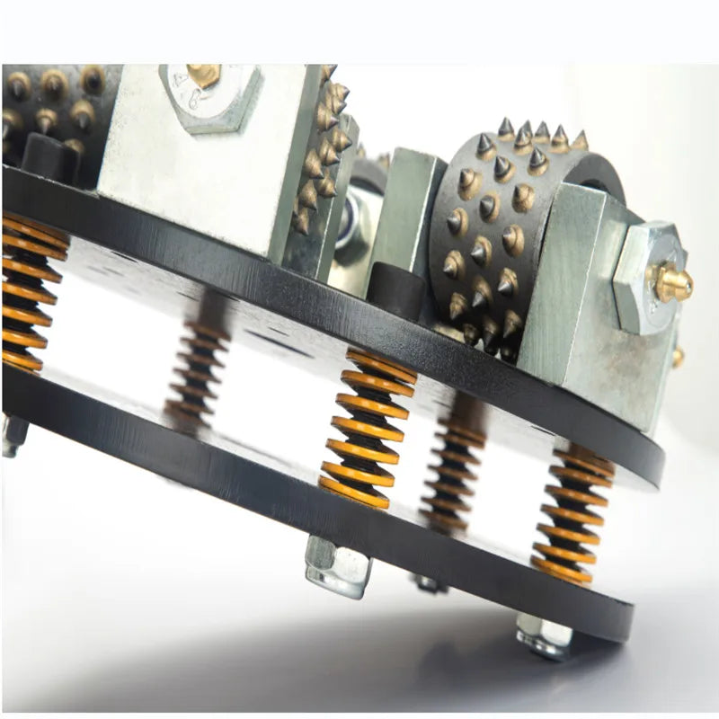 Bush Hammer 12 Inch 300MM Single Layer Metal 6 Rollers Rotary Plate Diamond Abrasive Tool For Grinding Concrete And Stone