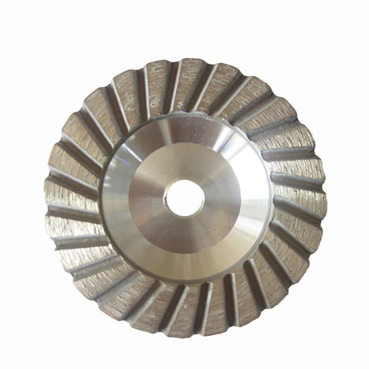 Diamond Grinding Disc for Concrete  9 Piece Set with Aluminium Base Stone Grinding Cup Wheel 4 & 5 Inch Continuous Rim Turbo