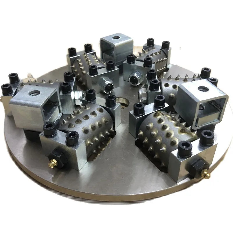Bush Hammer 12 Inch 300MM Single Layer Metal 6 Rollers Rotary Plate Diamond Abrasive Tool For Grinding Concrete And Stone
