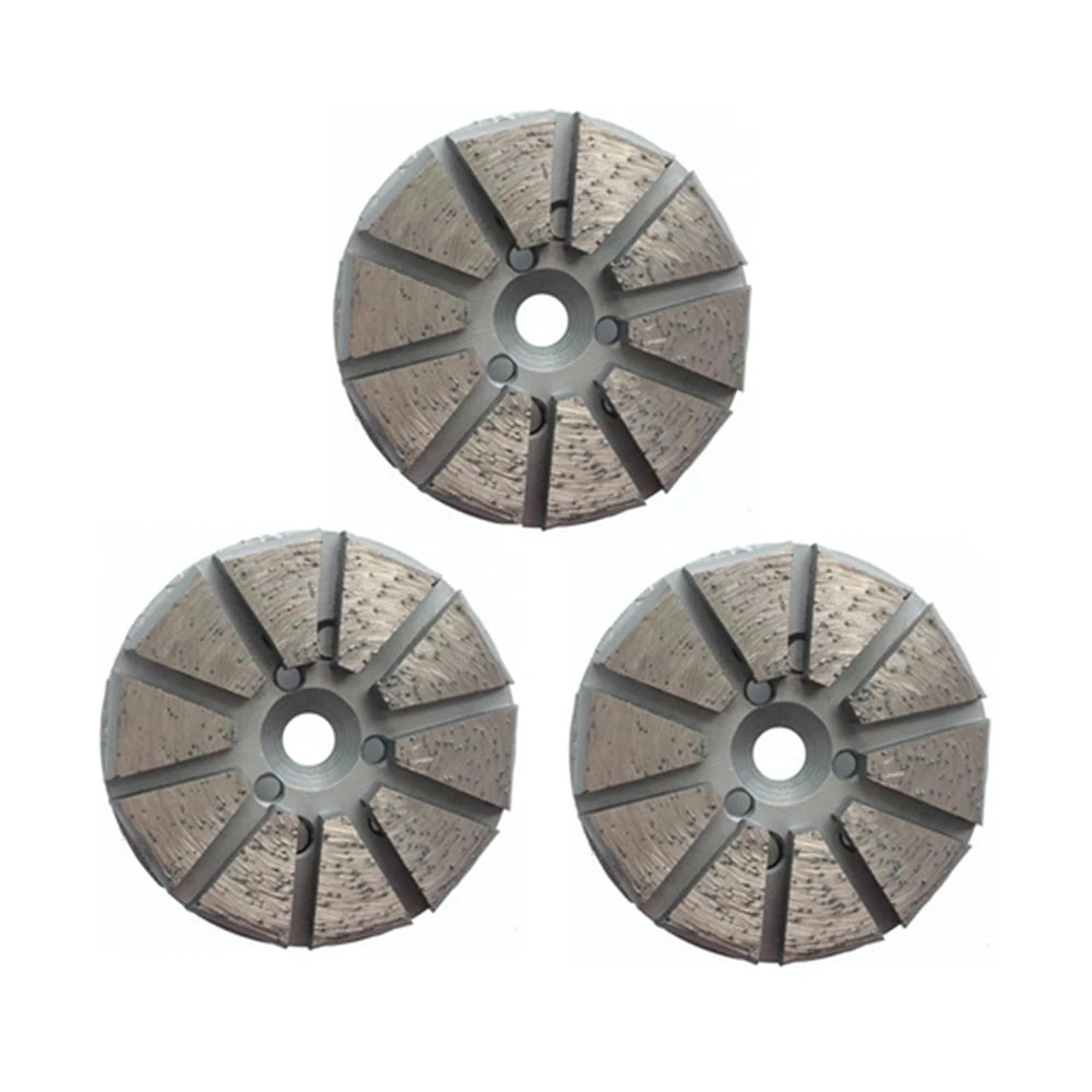 Diamond Grinding Disc Series For Concrete Grinding Shoes 100mm Diameter Two Pins Metal Floor Pads Pizza Segments Plates 9PCS