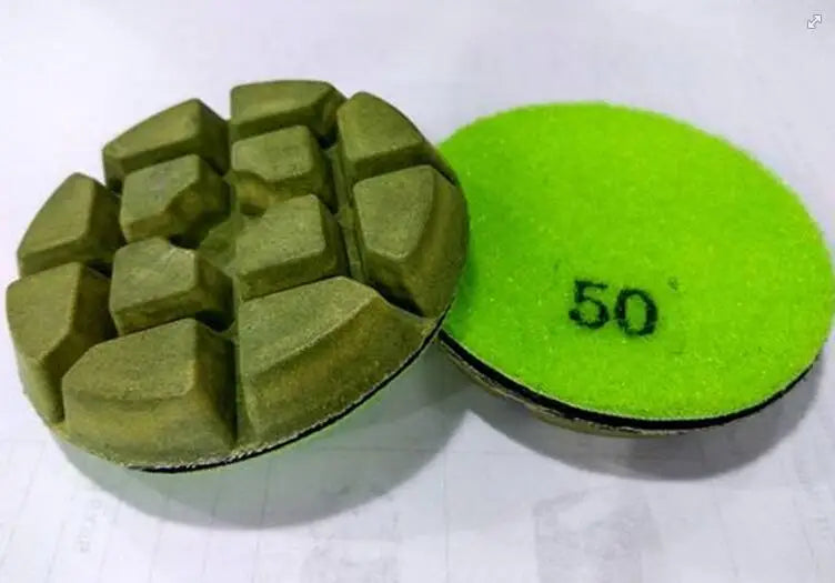 3 Inch 80mm Diamond Floor Renew Wet Polishing Pad Metal Resin Pad For Grinding Stone Marble Granite Concrete Terrazzo Floor 9pcs