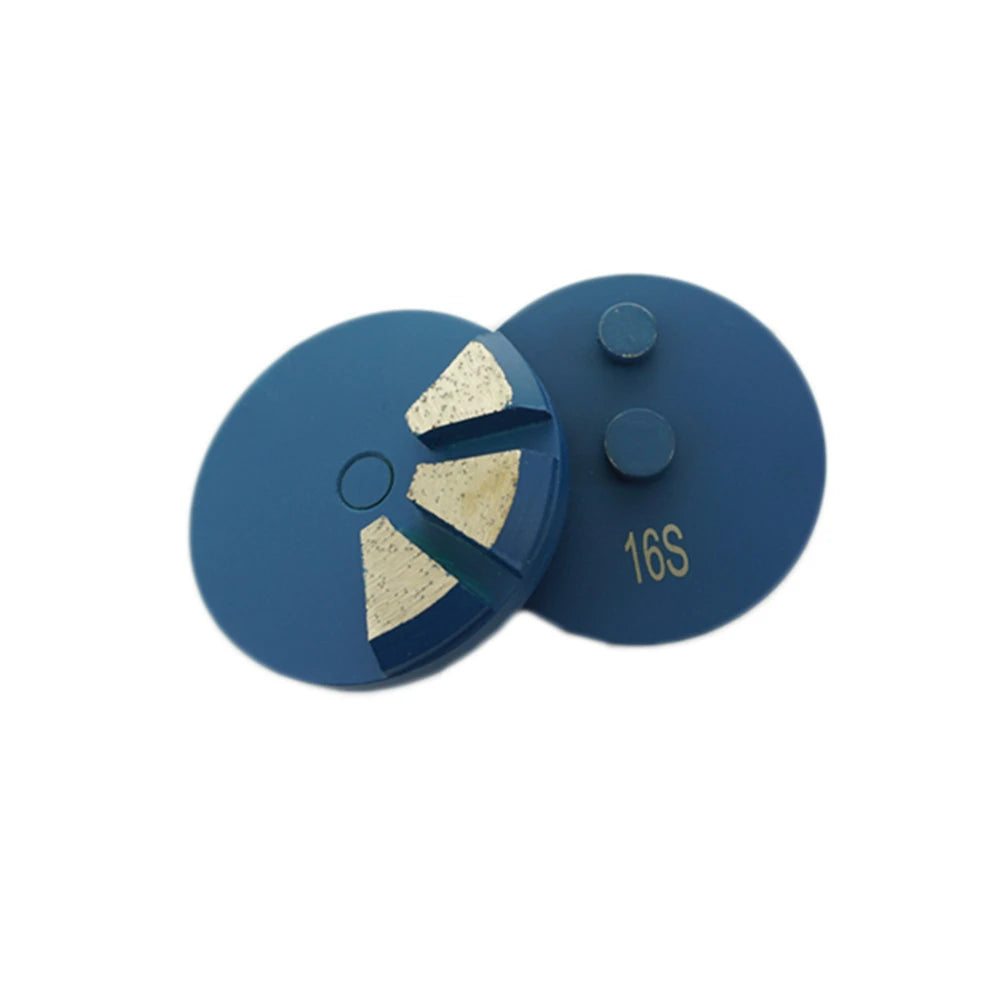 9PCS Two Pins STI Concrete Grinding Disc 3 Inch Diamond Floor Wheel Metal Bond Polishing Pads With Three Segments