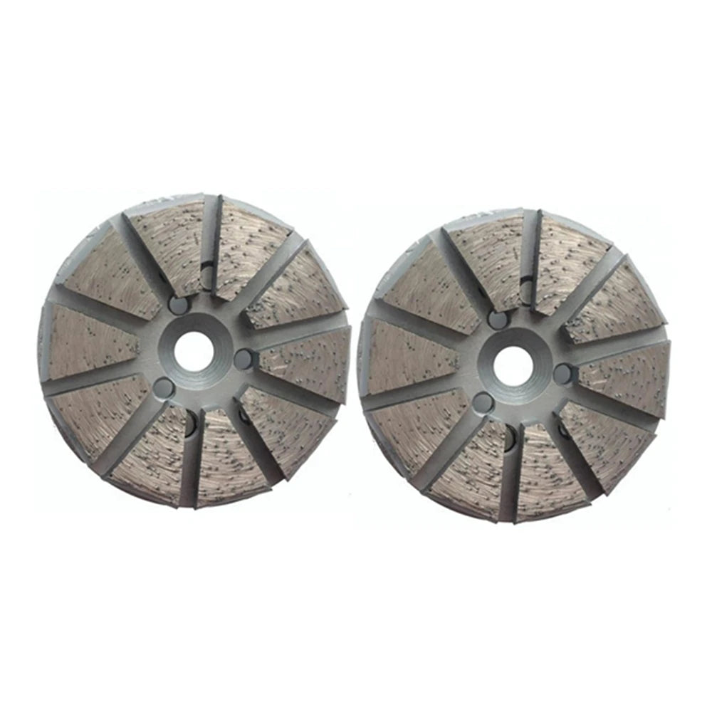 Diamond Grinding Disc Series For Concrete Grinding Shoes 100mm Diameter Two Pins Metal Floor Pads Pizza Segments Plates 9PCS