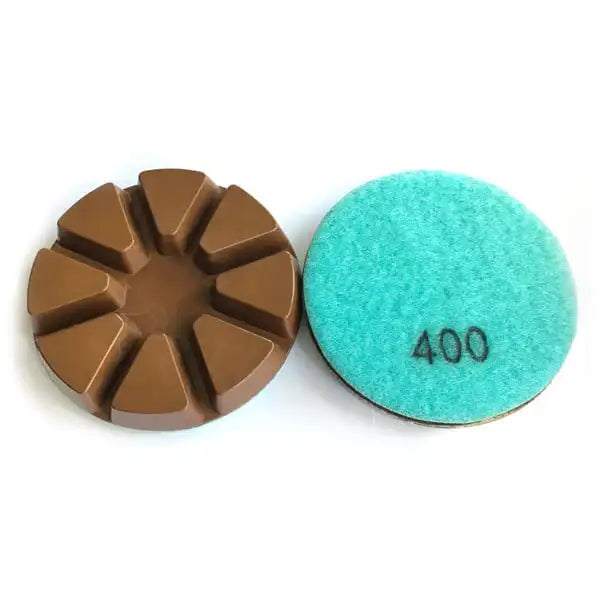 3inch 80mm Diamond Floor Polishing Pads Metal Filling Resin Copper Hybrid Grinding Disc Concrete Polishing Coarse Grinding 9PCS