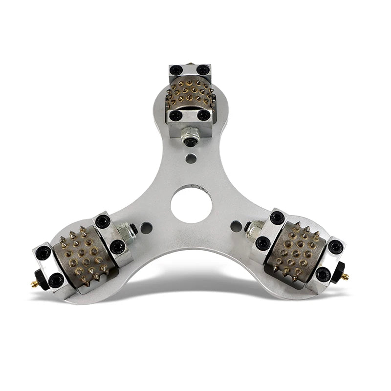 12 Inch 300mm Diamond Grinding Wheel Bush Hammer With 3-Rollers For Polishing Stone Marble Granite Concrete Floor