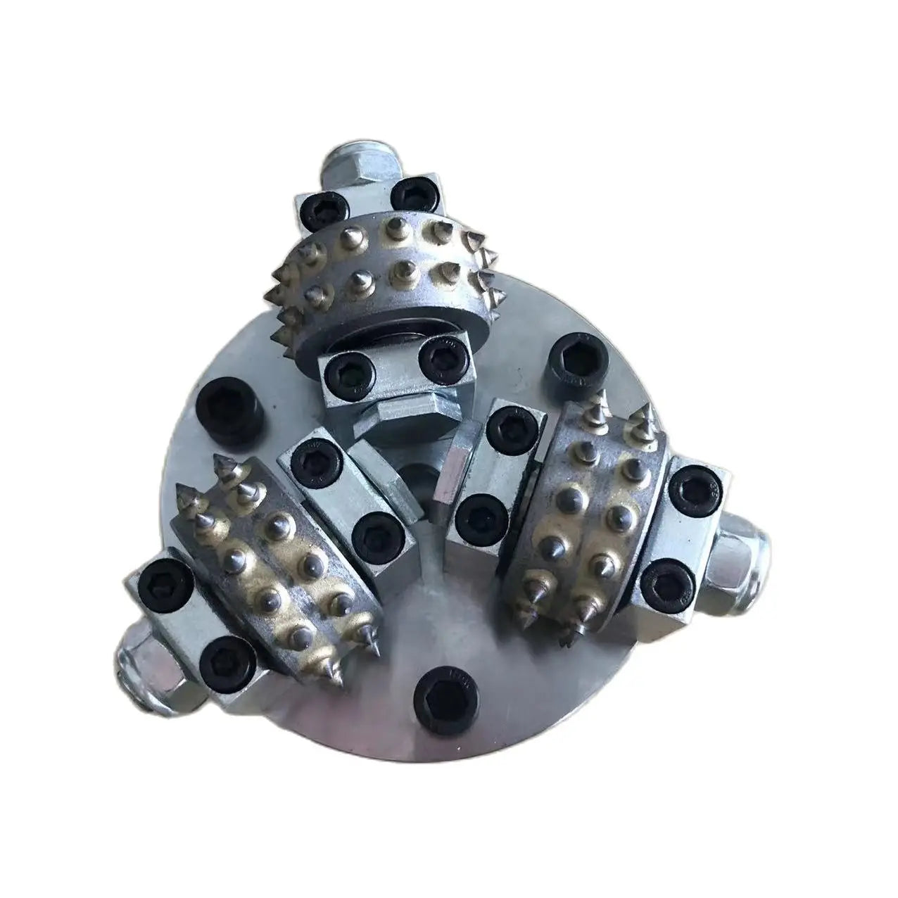Bush Hammer 5 Inch 125mm Abrasive Tool Alloy Litchi 3-Rollers For Grinding And Polishing Stone Marble Granite Concrete Floor