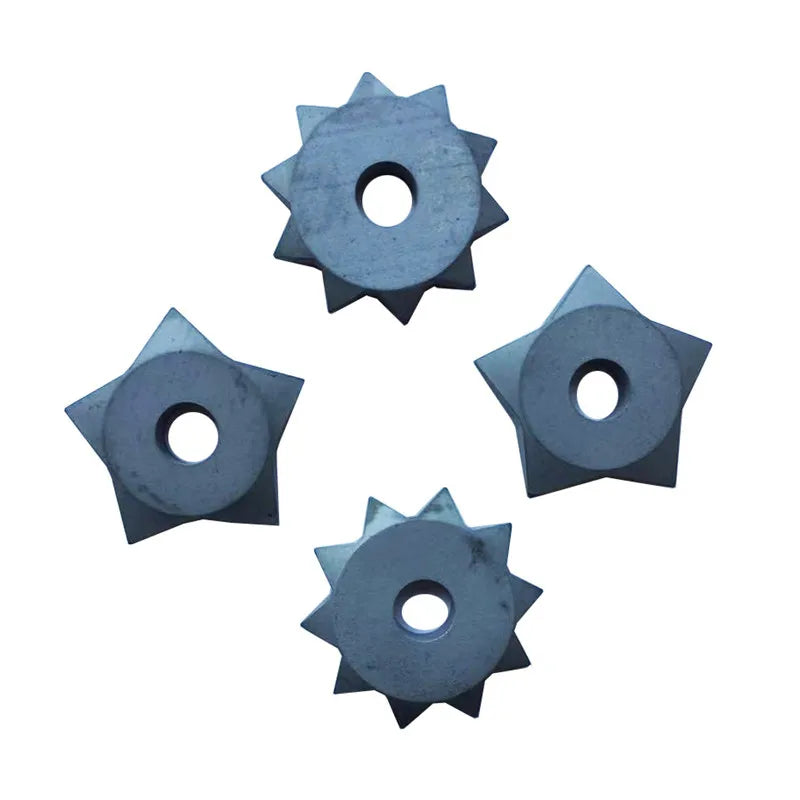 Bush Hammer Pentagram Segments Black Gold Material For Marble Granite Diamond Abrasive Tools Power Accessorries 6Pcs