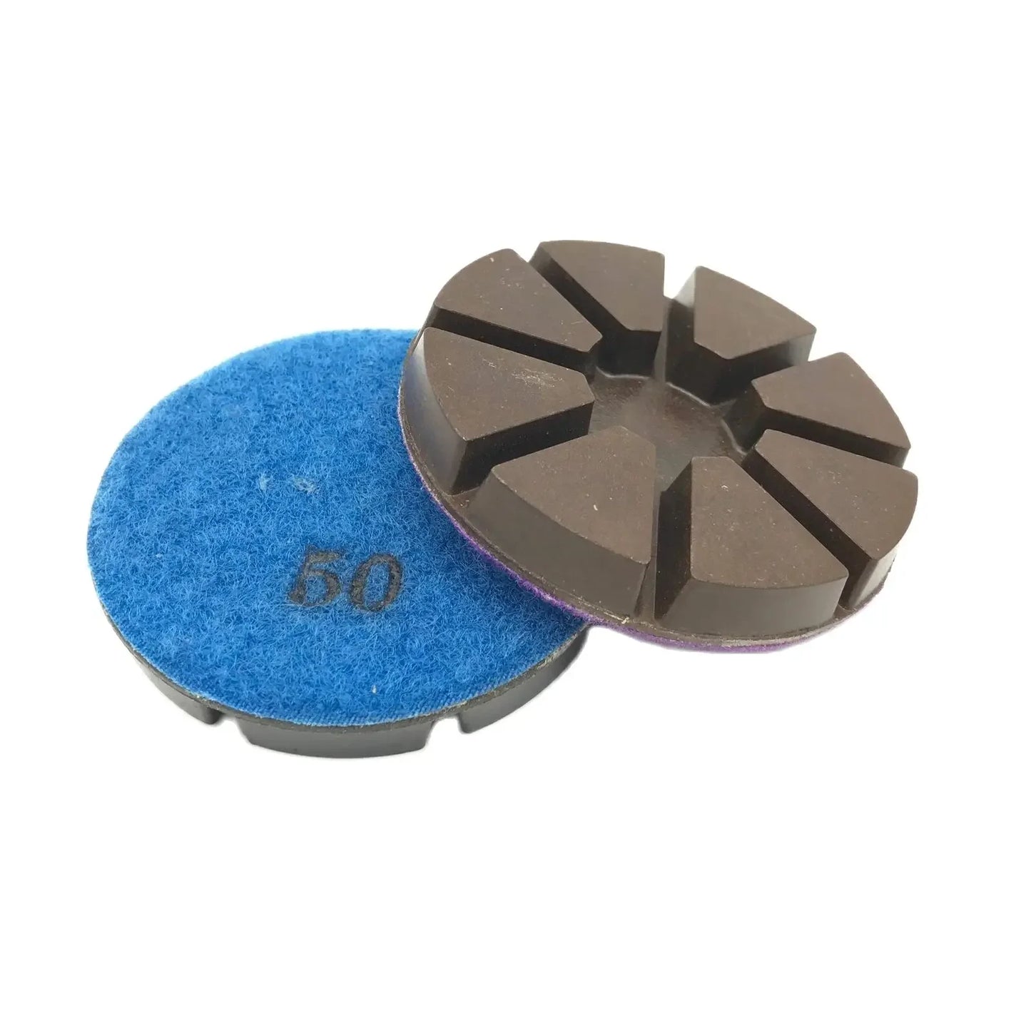 3inch 80mm Diamond Floor Polishing Pads Metal Filling Resin Copper Hybrid Grinding Disc Concrete Polishing Coarse Grinding 9PCS