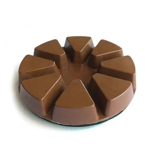 3inch 80mm Diamond Floor Polishing Pads Metal Filling Resin Copper Hybrid Grinding Disc Concrete Polishing Coarse Grinding 9PCS