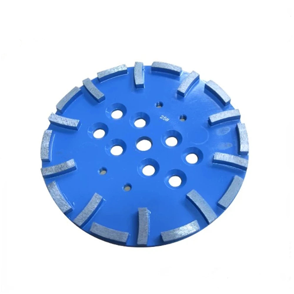3PCS Diamond Abrasive Grinding Disc - 10 Inch Plate Polishing Pads with 20 Segments for Concrete and Terrazzo Floor