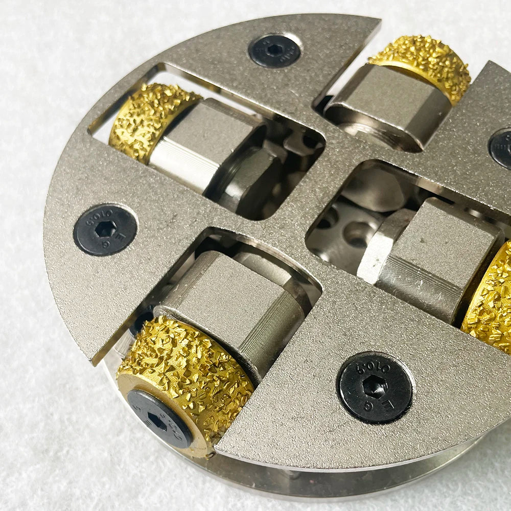 150mm Abrasive Tool Bush Hammer Alloy Litchi Roller Lychee Roller For Grinding And Polishing Stone Marble Granite Concrete Floor