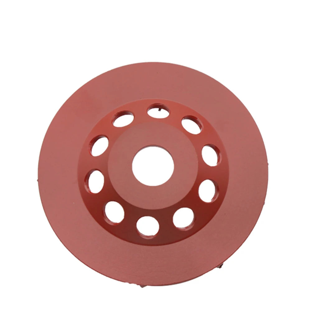 5 Inch Diamond Grinding Cup Wheel with M14 Thread and 22.23mm Bore for Concrete Floor - 9PCS, Featuring Six Arrow Segments