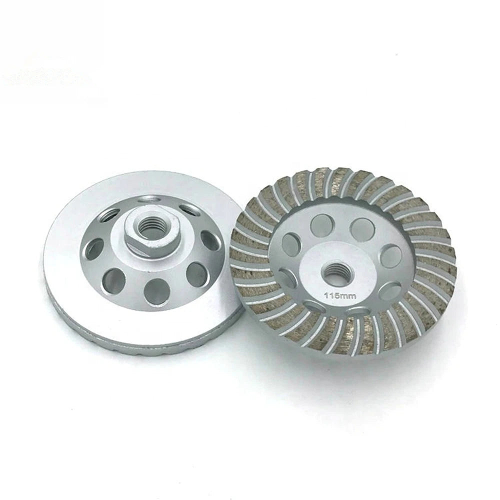 Achieve Professional Polishing Results 9PCS Diamond Grinding Disc Stone and Concrete DD 115mm Turbo Cup Wheel Metal