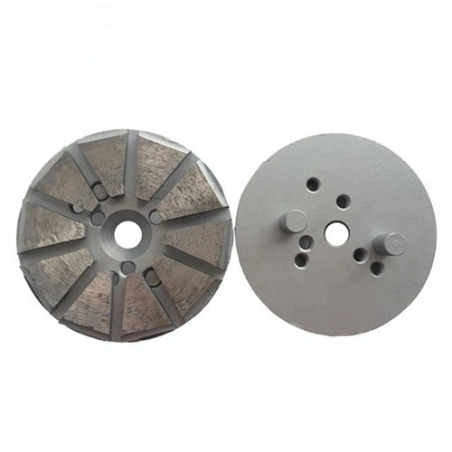 Diamond Grinding Disc Series For Concrete Grinding Shoes 100mm Diameter Two Pins Metal Floor Pads Pizza Segments Plates 9PCS