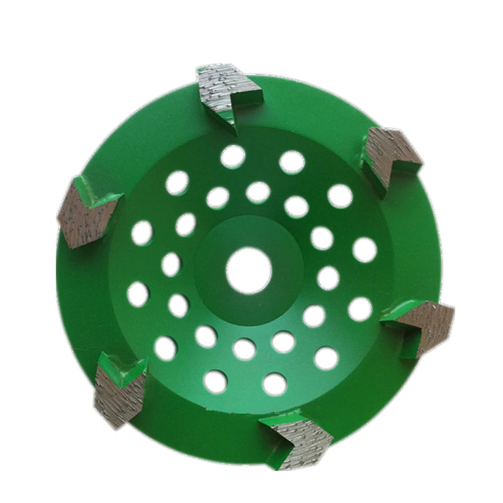 Metal Bond Diamond Grinding Plates 7 Inch Abrasive Discs with Sharp Arrow Segments for Grinding Concrete and Terrazzo Floors 3PC