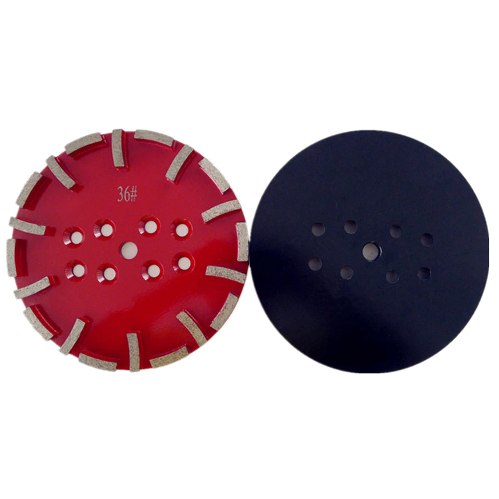 3PCS Diamond Abrasive Grinding Disc - 10 Inch Plate Polishing Pads with 20 Segments for Concrete and Terrazzo Floor