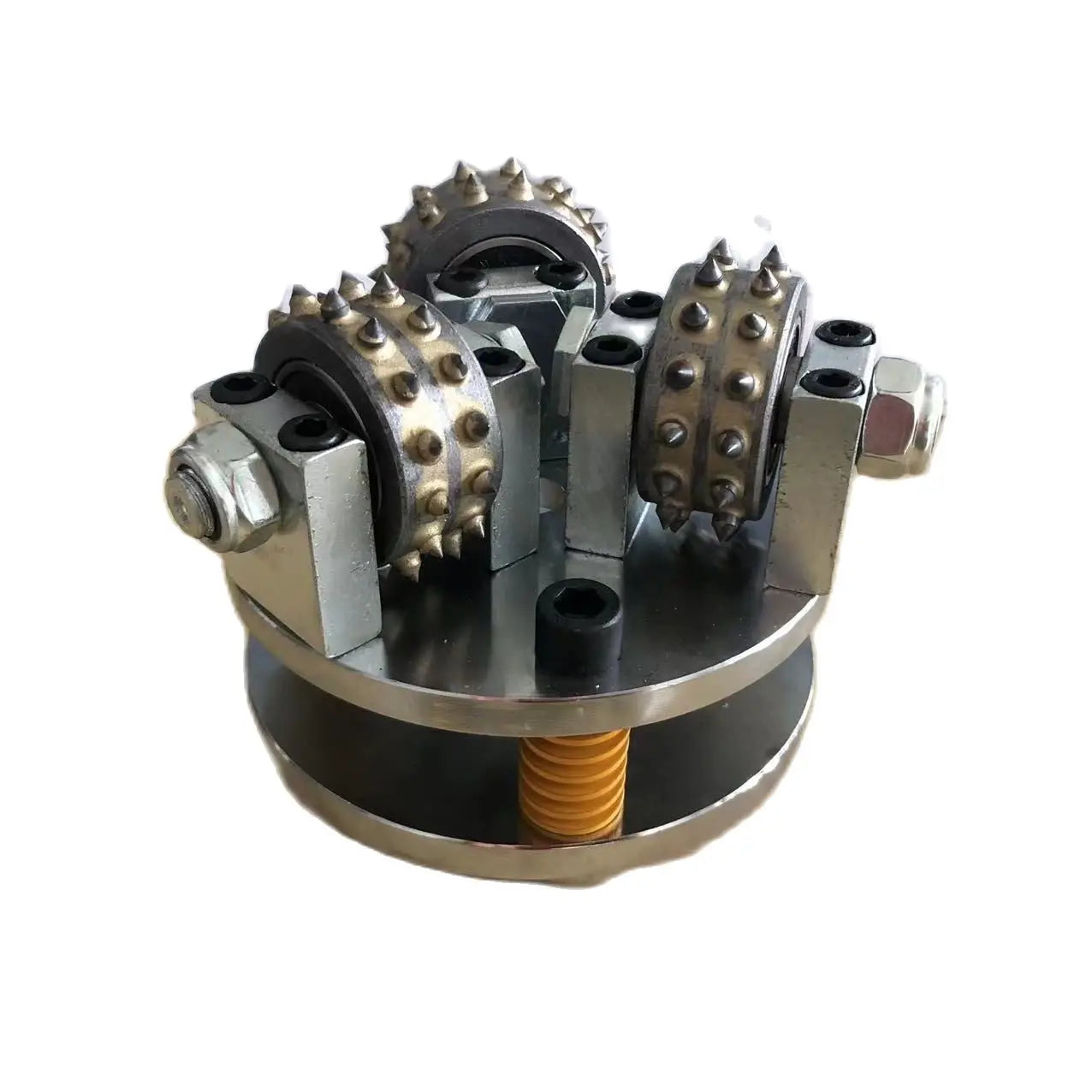 Bush Hammer 5 Inch 125mm Abrasive Tool Alloy Litchi 3-Rollers For Grinding And Polishing Stone Marble Granite Concrete Floor