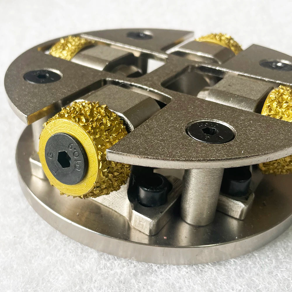 150mm Abrasive Tool Bush Hammer Alloy Litchi Roller Lychee Roller For Grinding And Polishing Stone Marble Granite Concrete Floor