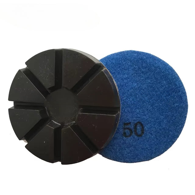 3\" Diamond Copper Bond Polishing Pads with Hook and Loop Backing OEM Customizable for Concrete and Terrazzo Floor