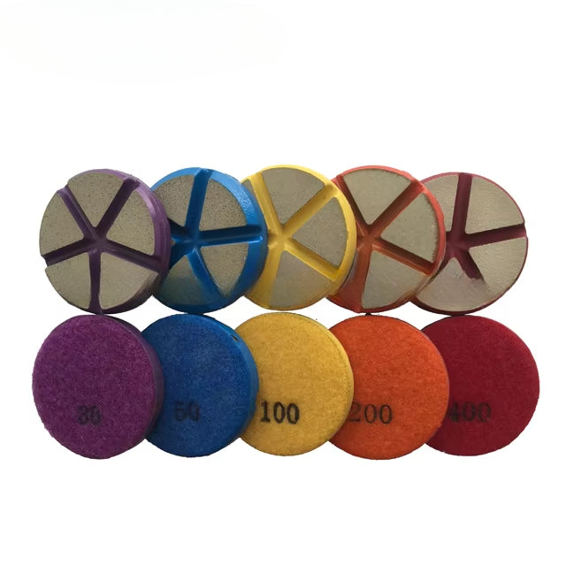 OEM Customized 3 Inch Ceramic Bond Transition Diamond Polishing Pads Dry or Wet Used for Stone Floor & Concrete Grinding