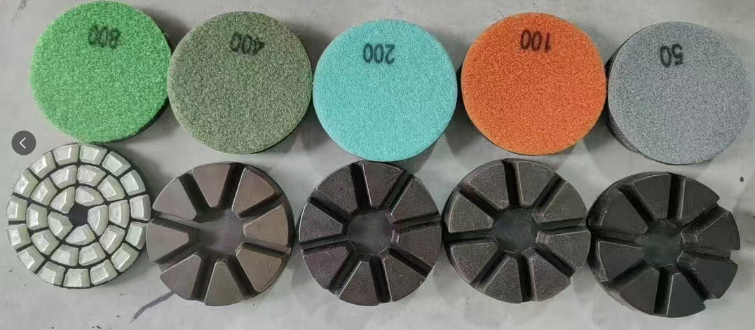 3\" Diamond Copper Bond Polishing Pads with Hook and Loop Backing OEM Customizable for Concrete and Terrazzo Floor