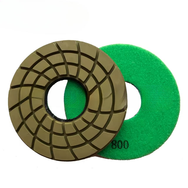 7-Inch Wet Polishing System with Diamond Buffing Pads for Polishing Granite Marble Stone Flooring 5.5mm Thickness
