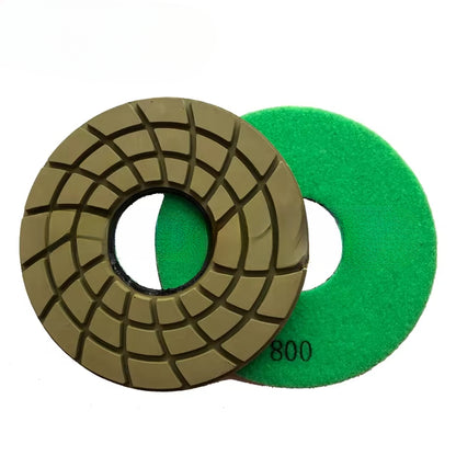 7-Inch Wet Polishing System with Diamond Buffing Pads for Polishing Granite Marble Stone Flooring 5.5mm Thickness