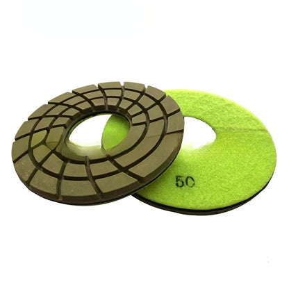 7-Inch Wet Polishing System with Diamond Buffing Pads for Polishing Granite Marble Stone Flooring 5.5mm Thickness