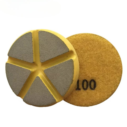 OEM Customized 3 Inch Ceramic Bond Transition Diamond Polishing Pads Dry or Wet Used for Stone Floor & Concrete Grinding