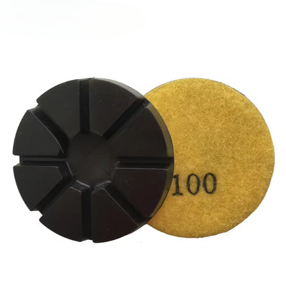 3\" Diamond Copper Bond Polishing Pads with Hook and Loop Backing OEM Customizable for Concrete and Terrazzo Floor