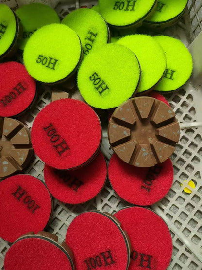 3 Inch 80mm Diamond Metal Resin Bond Floor Polishing Pad Floor Grinding Renewing Processing Marble Granite Concrete Stone