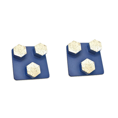 Husqvarna Redi Lock Diamond Grinding Plug Metal Block For Concrete Terrazzo Polishing Husqvarna Terrco Floor Grinder 9PCS