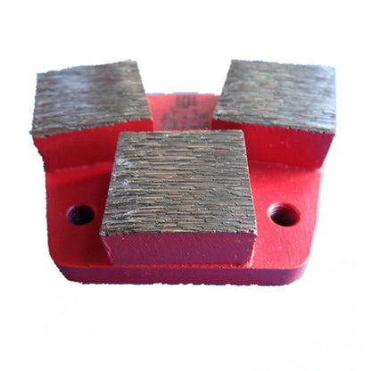 High Quality Diamond Grinding Block Trapezoid Concrete Polishing Pads With Three Square Segments 9PCS Free Shipping