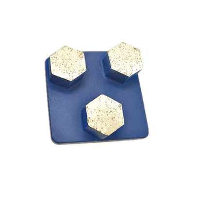 Husqvarna Redi Lock Diamond Grinding Plug Metal Block For Concrete Terrazzo Polishing Husqvarna Terrco Floor Grinder 9PCS