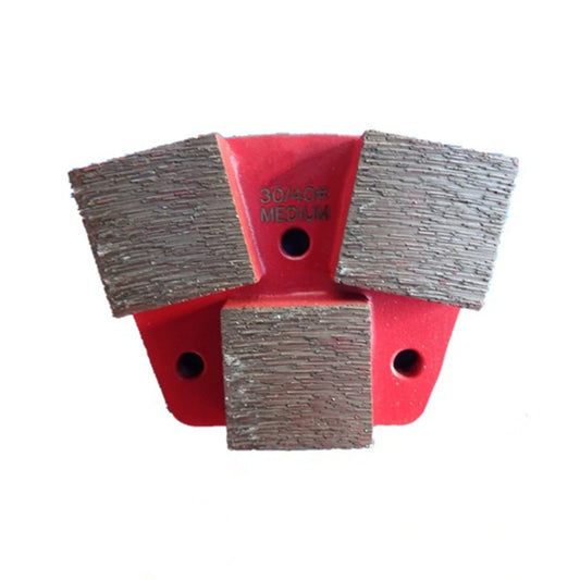 High Quality Diamond Grinding Block Trapezoid Concrete Polishing Pads With Three Square Segments 9PCS Free Shipping