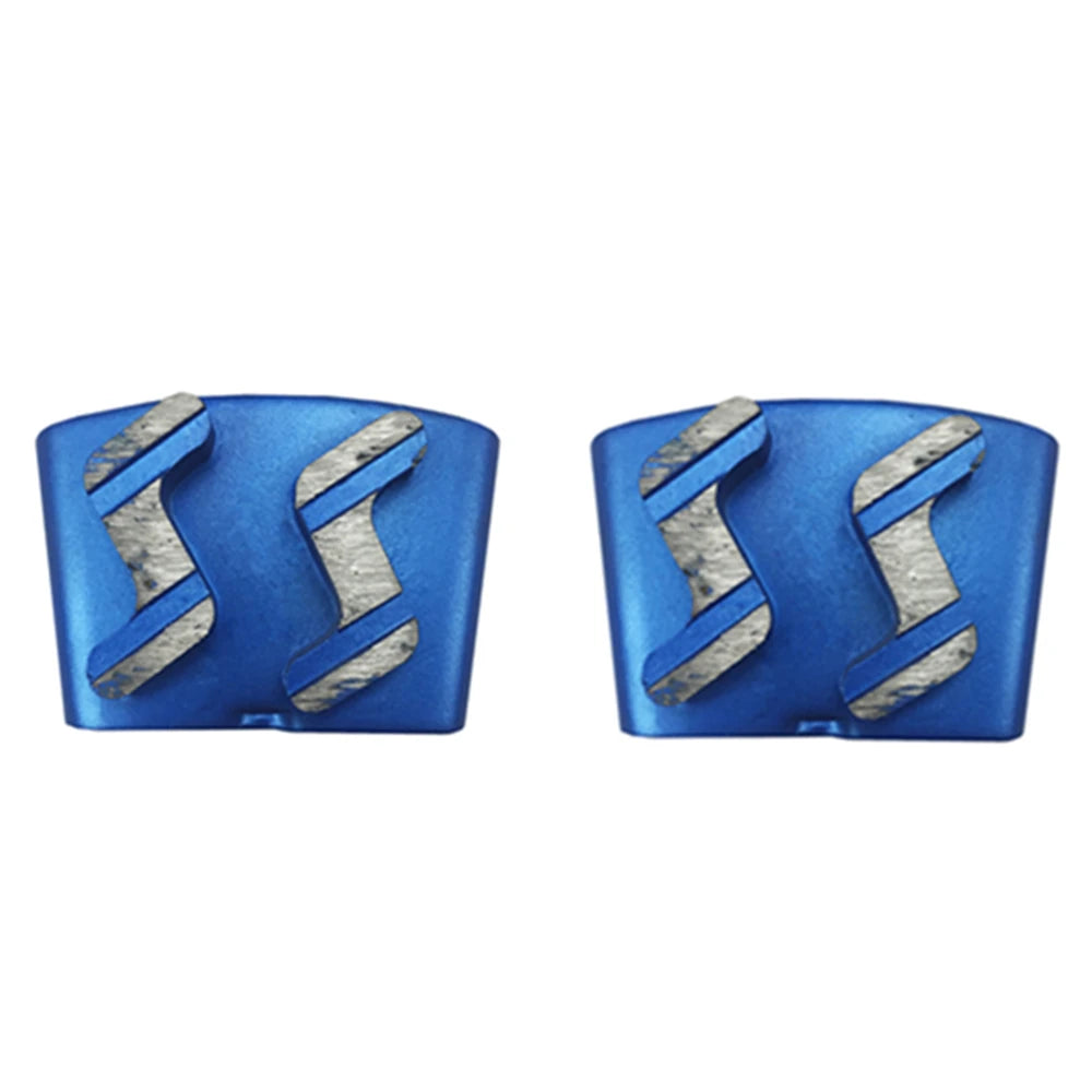 HTC EZ Change Concrete Grinding Shoes with Polishing Blocks  Two Z-Shaped Segments Abrasive Tools for Grinder Machine - 12PCS