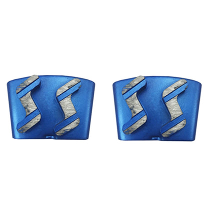 HTC EZ Change Concrete Grinding Shoes with Polishing Blocks  Two Z-Shaped Segments Abrasive Tools for Grinder Machine - 12PCS