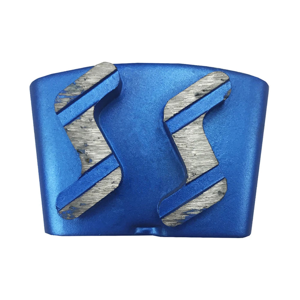 HTC EZ Change Concrete Grinding Shoes with Polishing Blocks  Two Z-Shaped Segments Abrasive Tools for Grinder Machine - 12PCS