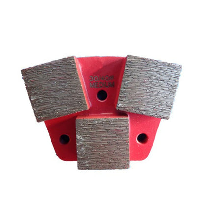 High Quality Diamond Grinding Block Trapezoid Concrete Polishing Pads With Three Square Segments 9PCS Free Shipping
