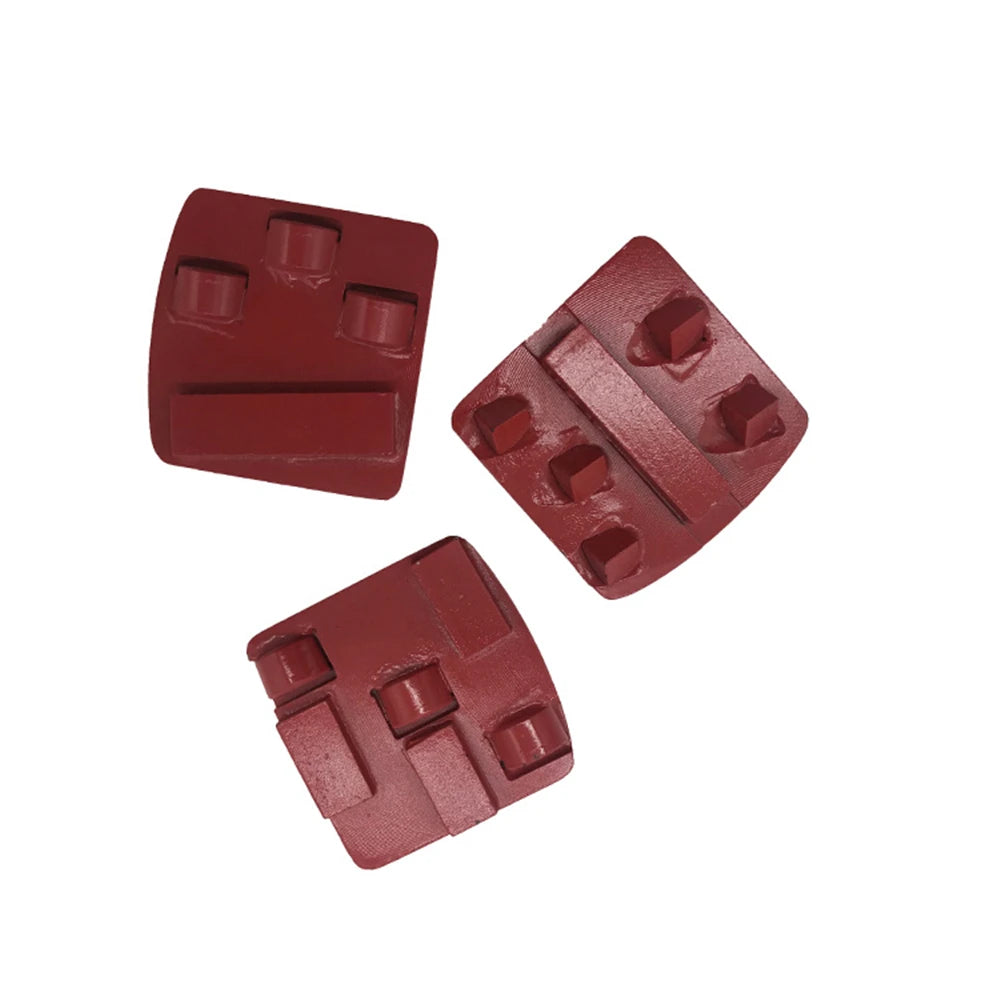 Husqvarna Diamond Grinding Shoes Husqvarna Diamond Floor Preparation Tools Three Half PCD Grinding Pads For Epoxy Removal Concrete Coatings Glue 9PCS