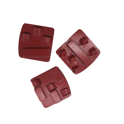 Husqvarna Diamond Grinding Shoes Husqvarna Diamond Floor Preparation Tools Three Half PCD Grinding Pads For Epoxy Removal Concrete Coatings Glue 9PCS