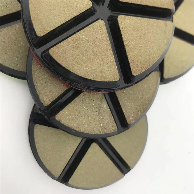 9PCS Polishing Pads Ceramic  3 Inch 80mm Concrete Floor Grinding Wheel Diamond Dry /Wet Use Coarse