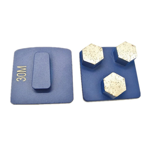 Husqvarna Redi Lock Diamond Grinding Plug Metal Block For Concrete Terrazzo Polishing Husqvarna Terrco Floor Grinder 9PCS